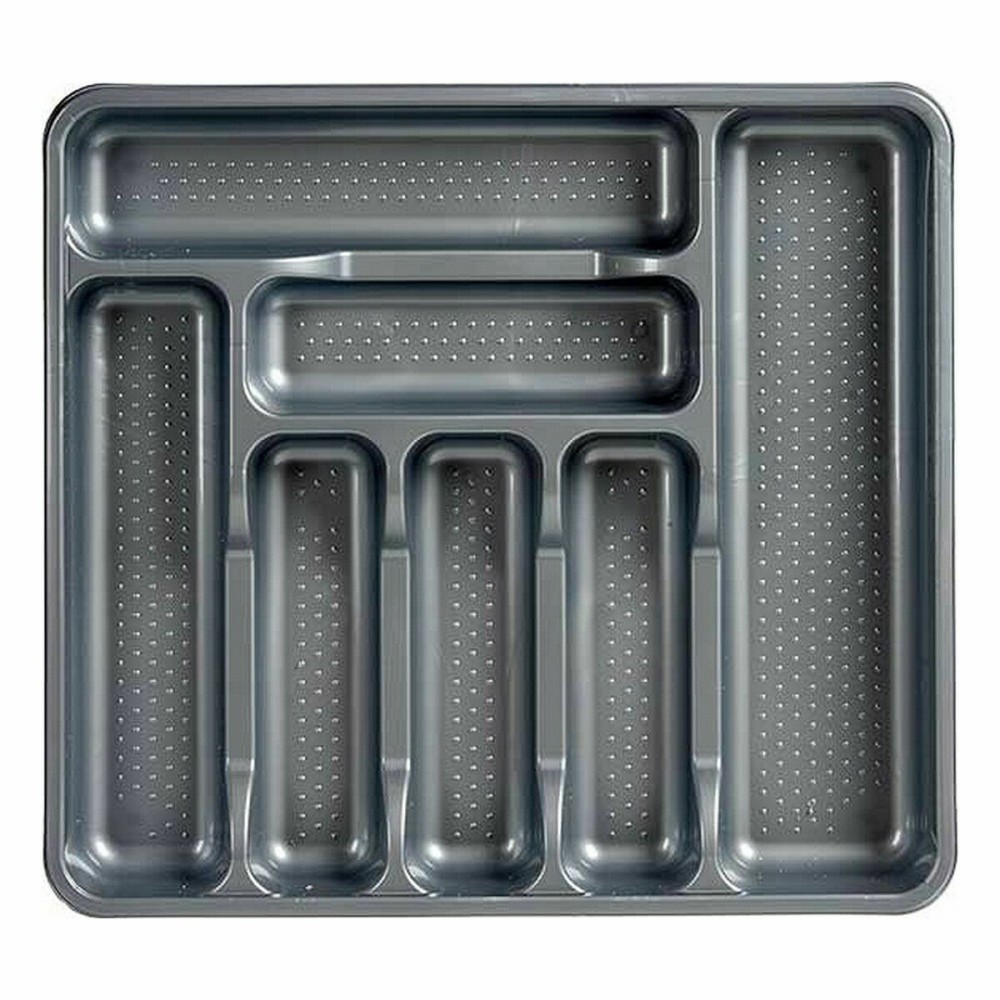 Range-couverts Kinvara 041188 041188 Gris Plastique 39 x 5 x 42,5 cm 42,5 x 5 x 39 cm (15 Unités)