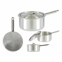 Casserole avec couvercle Kinvara 100020 100020 Argenté Aluminium 2 L 20 x 12 x 35,5 cm 35,5 x 12 x 20 cm (10 Unités)