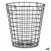 Panier Kinvara W5759M-CH W5759M-CH Noir Cuivre Acier Avec des poignées (12 Unités)