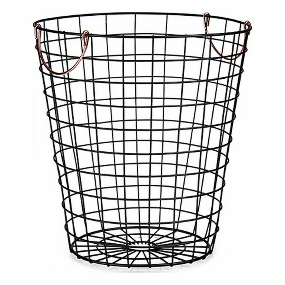 Panier Kinvara W5759M-CH W5759M-CH Noir Cuivre Acier Avec des poignées (12 Unités)