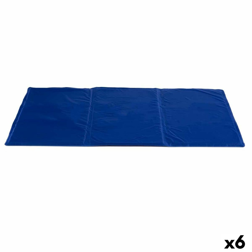 Tapis pour chien Mascow TOY210806-XL TOY210806-XL Bleu Mousse Gel 49,5 x 1 x 90 cm Rafraîchissant (6 Unités)