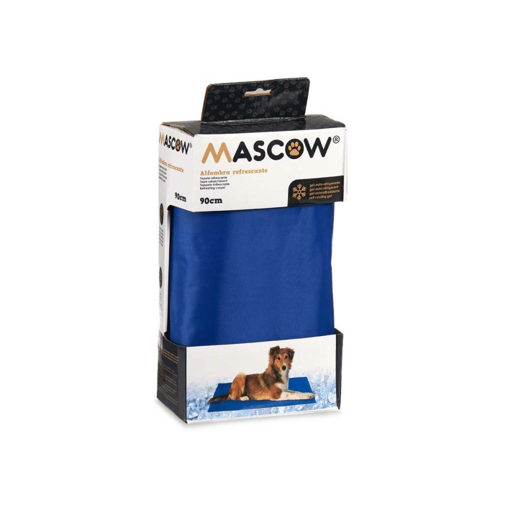 Tapis pour chien Mascow TOY210806-XL TOY210806-XL Bleu Mousse Gel 49,5 x 1 x 90 cm Rafraîchissant (6 Unités)