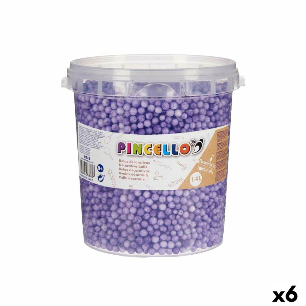 Matériaux pour travaux manuels Pincello POLIESPAN-LI POLIESPAN-LI 13,5 x 14 x 14,5 cm Balles 6 Unités
