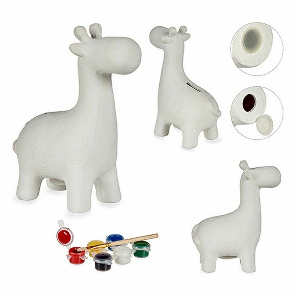 Tirelire à peindre Pincello BS2316 BS2316 Céramique Girafe 6,8 x 16,2 x 13,2 cm 13,5 x 17 x 6,8 cm 12 x 16 x 5,5 cm (12 Unités)