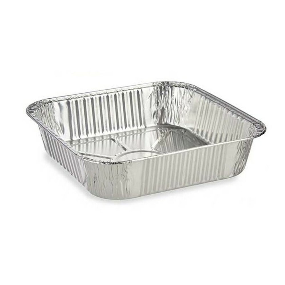 Set of Food Trays Kinvara 23241 23241 Disposable Squared 12 Units