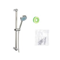 A shower head with a hose to direct the flow Berilo 169 169 Silver Metal 9,8 x 23,5 x 9,8 cm 15 x 61 x 6,5 cm With support (6 Un