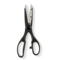 Ciseaux de Cuisine Kinvara KN0194 KN0194 Noir Argenté Acier inoxydable 7,5 x 21 x 1 cm (12 Unités)