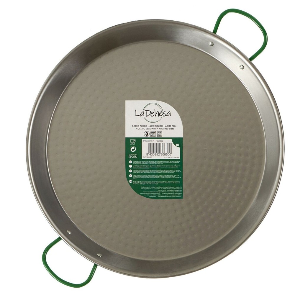 Pfanne La Dehesa 0134-LD 0134-LD Silberfarben Gebürsteter Edelstahl Ø 34 cm 44,5 x 5 x 34,5 cm 34,5 x 5 x 44,5 cm (6 Stück)