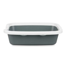 Bac à litière pour chats Mascow 87954 87954 Blanc Anthracite Plastique 25 x 11 x 2 cm 0,38 x 16 x 58,5 cm (11 Unités)