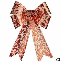 Schleife Krist+ HJ1-12007 HJ1-12007 Rot Gold 16 x 24 x 4 cm Weihnachtsschmuck (12 Stück)