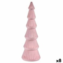 Sapin de Noël Krist+ OT22046-4P OT22046-4P Rose Velours Bois 12 x 34,5 x 12 cm (8 Unités)