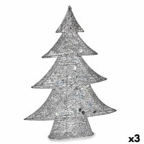 Christmas Tree Krist+ 00126 00126 Silver Metal Christmas Tree 12 x 59,5 x 48,5 cm (3 Units)