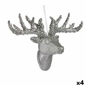 Weihnachtsschmuck Krist+ 7199/12.75-DB9-1 7199/12.75-DB9-1 Weiß Silberfarben Silber Weihnachts-Rentier 32 cm Halsband (4 Stück)