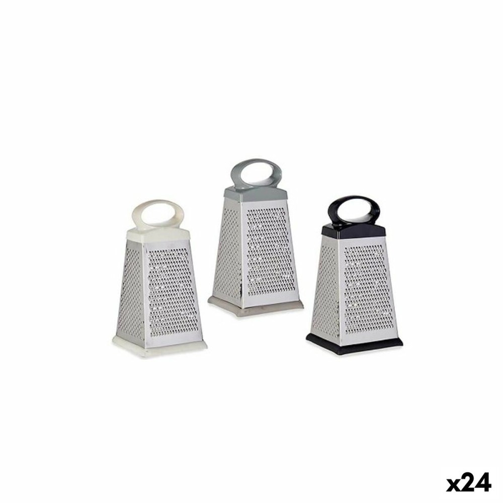 Grater Kinvara 50680 50680 White Black Grey Silver Rubber Stainless steel Plastic 11,5 x 22,5 x 10 cm (24 Units)