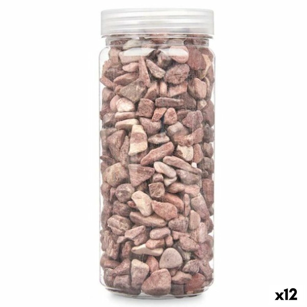 Deko-Steine Gift Decor 2325DC-40 2325DC-40 Rot 10 - 20 mm 700 g 6,2 x 15,3 x 6,2 cm 6,5 x 15,8 x 6,5 cm (12 Stück)