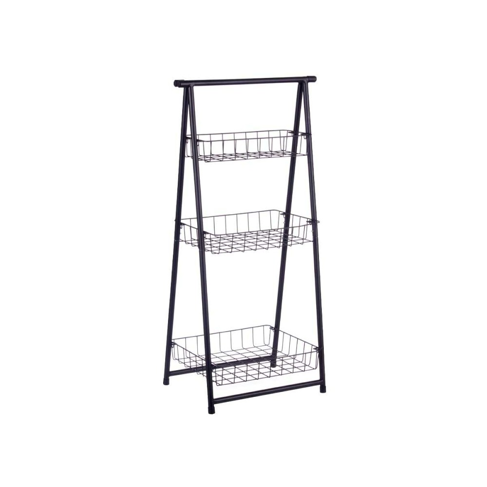 Regal Kinvara CN-W2672C-A CN-W2672C-A Schwarz Metall Eisen 44 x 31 x 90 cm 44 x 90 x 31 cm 48 x 8,5 x 38 cm