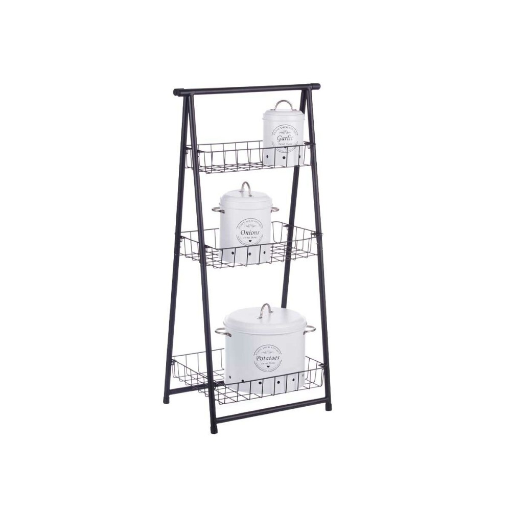 Regal Kinvara CN-W2672C-A CN-W2672C-A Schwarz Metall Eisen 44 x 31 x 90 cm 44 x 90 x 31 cm 48 x 8,5 x 38 cm