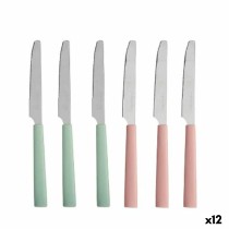 Messerset Kinvara CN-KT166096-1K CN-KT166096-1K grün Rosa Silberfarben Edelstahl Kunststoff 9 x 28,3 x 3 cm (12 Stück)