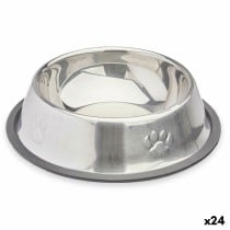 Dog Feeder Mascow 311 311 Grey Silver Rubber Metal 18 x 4,5 x 18 cm 35 x 0,03 x 25 cm (24 Units)