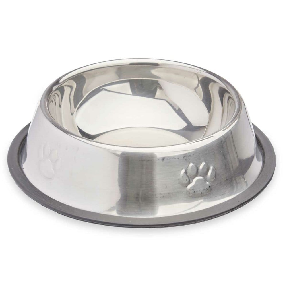 Dog Feeder Mascow 311 311 Grey Silver Rubber Metal 18 x 4,5 x 18 cm 35 x 0,03 x 25 cm (24 Units)