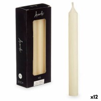 Kerzen-Set Acorde 126-B-AR 126-B-AR Creme 2 x 2 x 20 cm 8,5 x 21 x 4,5 cm (12 Stück)