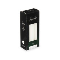 Kerzen-Set Acorde 123-A-AR 123-A-AR Weiß 2 x 2 x 15 cm 6 x 15 x 4 cm (12 Stück)