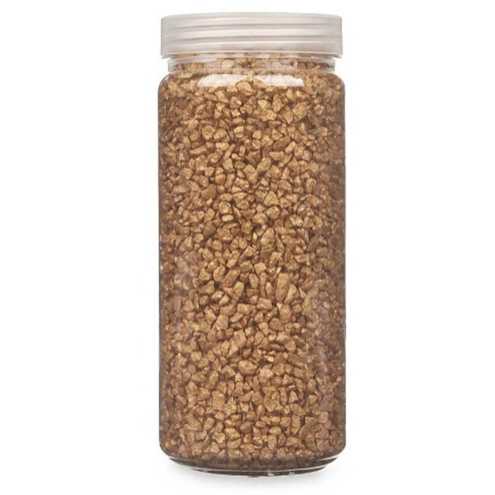 Deko-Steine Gift Decor 2344DC-AG 2344DC-AG Gold 2 - 5 mm 700 g 6,5 x 15,5 x 6,5 cm 6,2 x 15,3 x 6,2 cm 6,5 x 15,8 x 6,5 cm (12 S