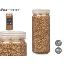 Deko-Steine Gift Decor 2344DC-AG 2344DC-AG Gold 2 - 5 mm 700 g 6,5 x 15,5 x 6,5 cm 6,2 x 15,3 x 6,2 cm 6,5 x 15,8 x 6,5 cm (12 S