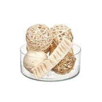 Dekoratives Ballset Gift Decor 6 6 Weiß Braun 22 x 40 x 9 cm (12 Stück)