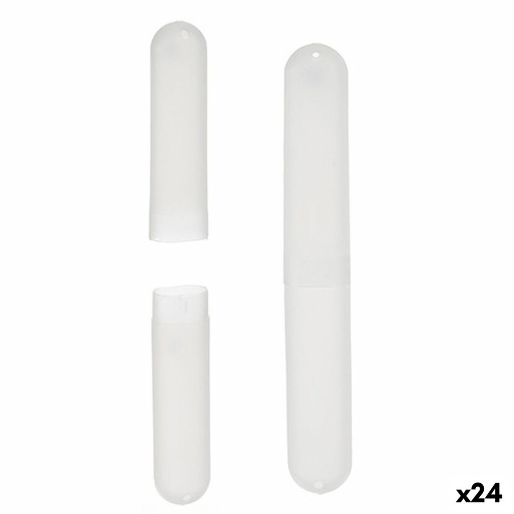 Zahnbürstenhalter Berilo CN80565 CN80565 Durchsichtig Polypropylen 20 x 2 x 3 cm (24 Stück)