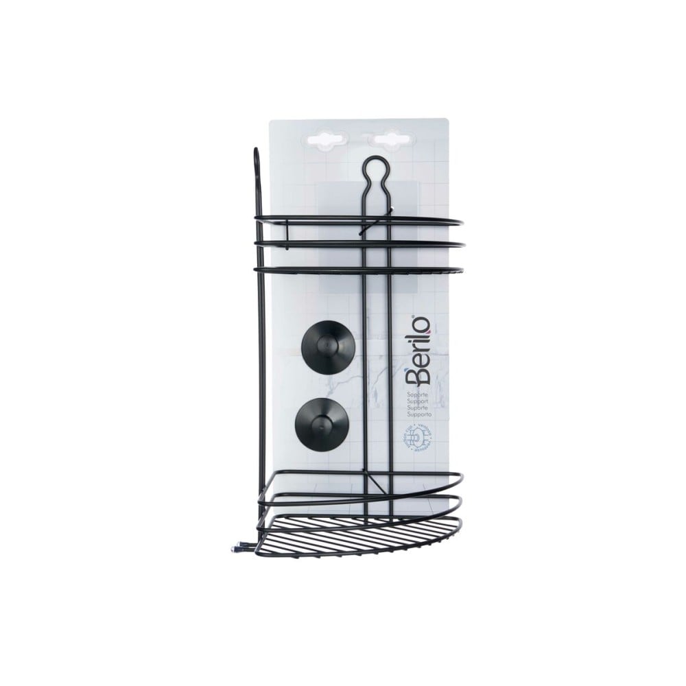 Support de douche Berilo CN-W6753-5P CN-W6753-5P Noir Acier ABS 26 x 39 x 19 cm (6 Unités)