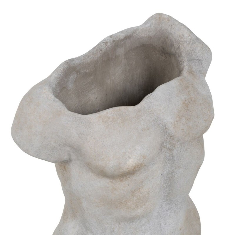 Cache-pot Gris Ciment Buste 20,5 x 13 x 29 cm