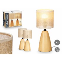 Lampe de bureau Gift Decor 10946 Marron 60 W 2 Unités