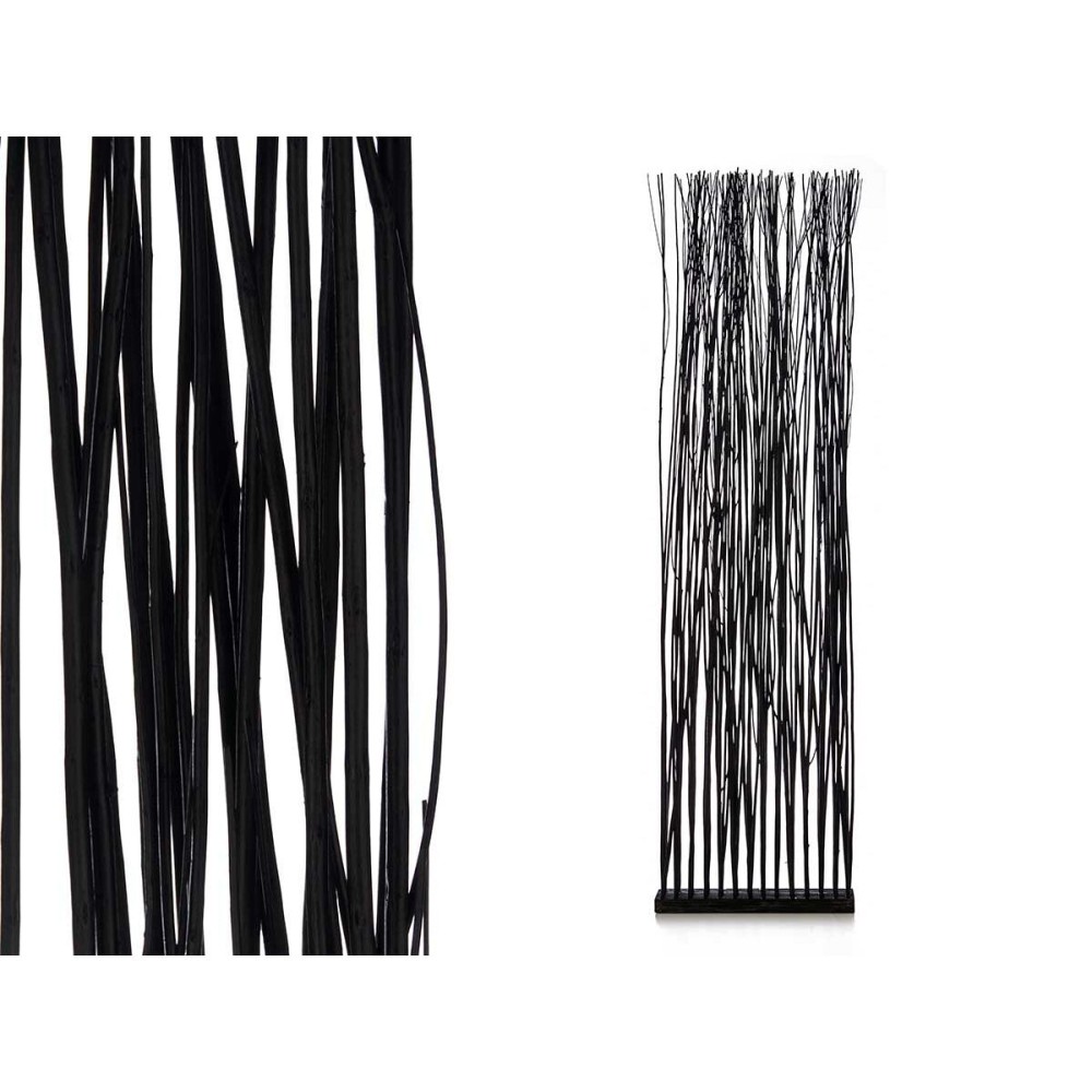 Folding screen Gift Decor MJ39134-B Varas Black Willow wood 50 x 185 x 12 cm