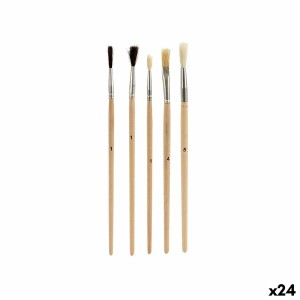 Pinceaux Pincello AR1607028 AR1607028 Marron Gris Bois Métal (24 Unités)