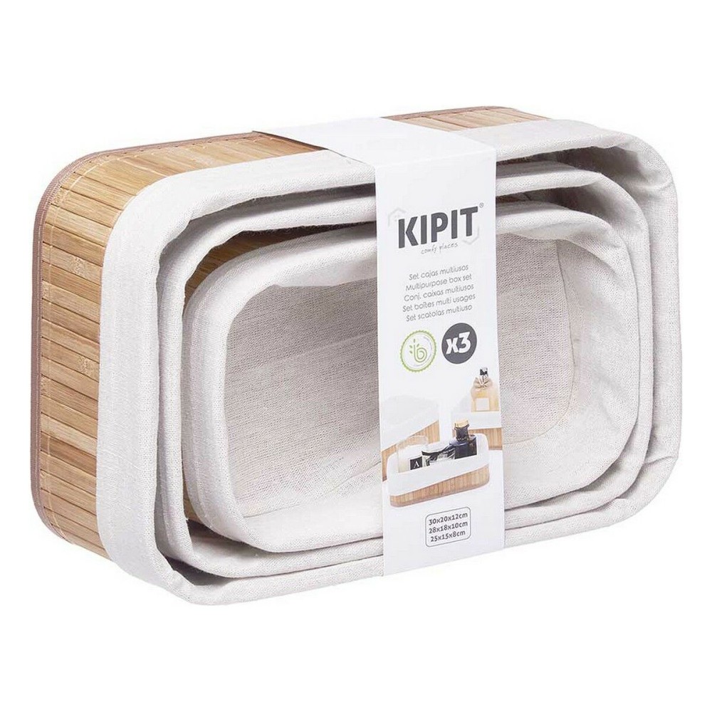 Satz stapelbarer Organizerboxen Kipit BA1317-437 BA1317-437 31 x 12 x 21 cm 4 Stück