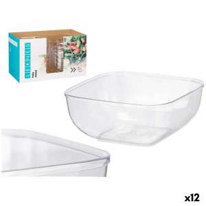 Geschirr-Set Leknes CK80688-1 CK80688-1 Durchsichtig Kunststoff 5 L 25,5 x 12,3 x 25,5 cm (12 Stück)