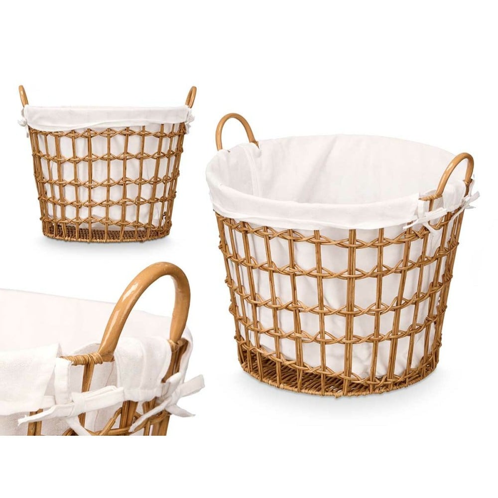 Korb Kipit HX30561 HX30561 natürlich Polyester Stoff Polypropylen Eisen Kunststoff 50 % Baumwolle (6 Stück)