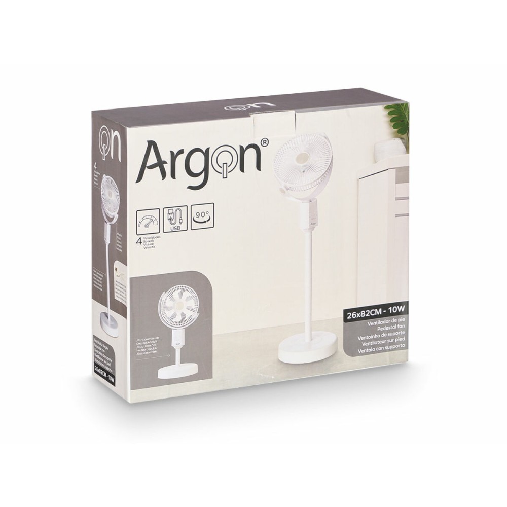 Freistehender Ventilator Argon 5080-1 5080-1 Weiß 10 W