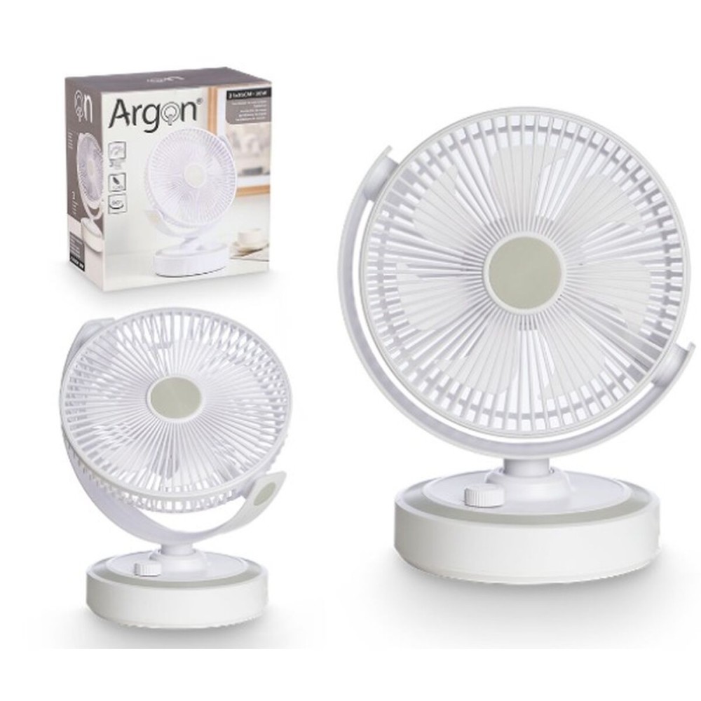 Tischventilator Argon HJ-180-10 HJ-180-10 Weiß 30 W 21 x 28 x 32,5 cm