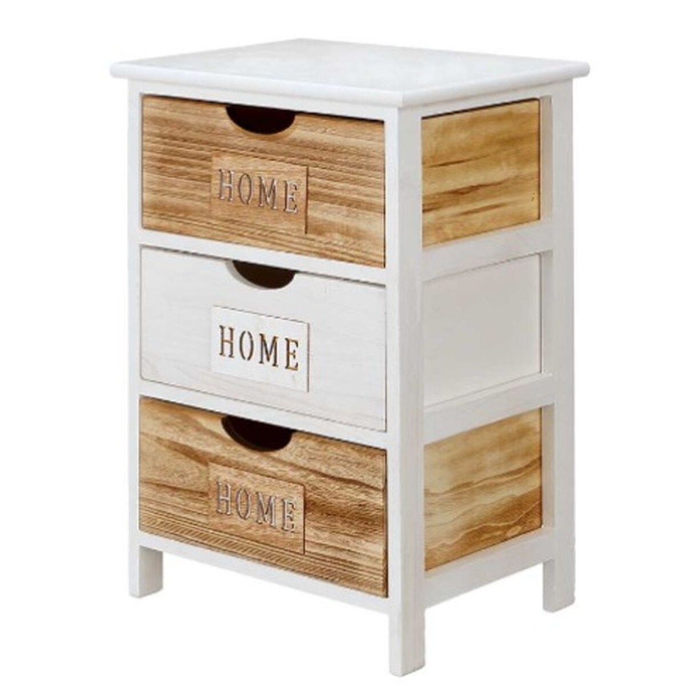 Chest of drawers Gift Decor HW6650-3D Home White Brown 40 x 58,5 x 29 cm