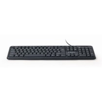 Tastatur GEMBIRD KB-U-103-RU Schwarz Schwarzweiß Englisch Russisch QWERTY