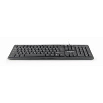Tastatur GEMBIRD KB-U-103-RU Schwarz Schwarzweiß Englisch Russisch QWERTY