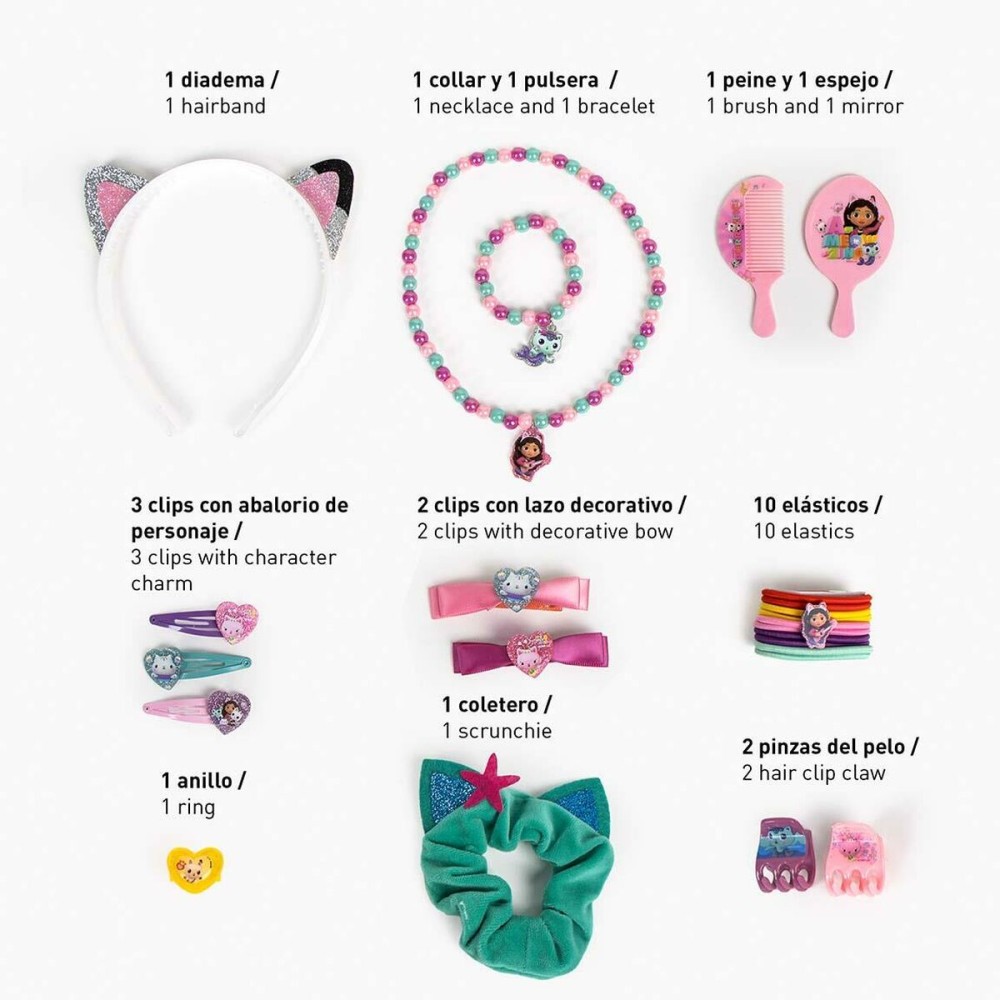 Hair accessories Gabby's Dollhouse Pink 23 Pieces