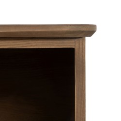 Meuble d'Entrée Marron Noir Fer Bois d'épicéa 90 x 41 x 81 cm