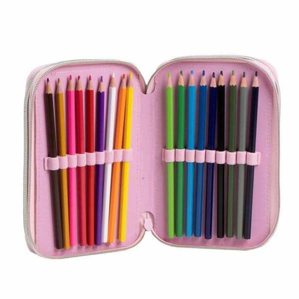 Pochette crayons Stitch Lila 12,5 x 6,5 x 19,5 cm