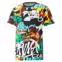 Herren Kurzarm-T-Shirt Puma Graffiti Schwarz