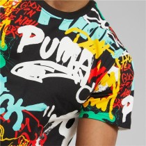 Herren Kurzarm-T-Shirt Puma Graffiti Schwarz