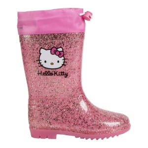 Bottes en Caoutchouc pour Enfants Hello Kitty Fuchsia