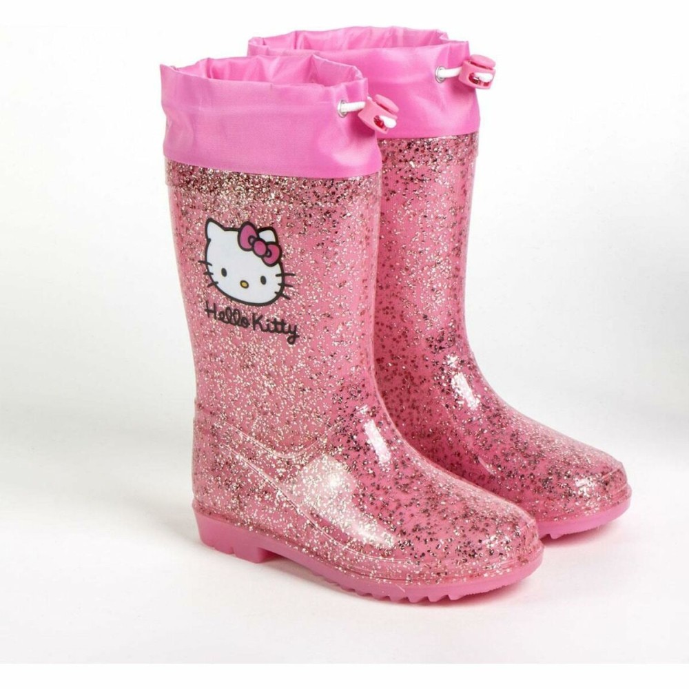 Bottes en Caoutchouc pour Enfants Hello Kitty Fuchsia